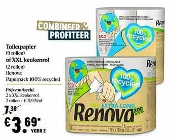 Delhaize Xxl keukenrol aanbieding