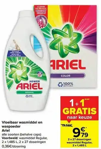 Carrefour Wasmiddel regular aanbieding
