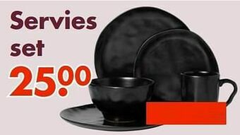 Wibra Servies set aanbieding
