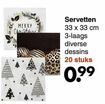 Wibra Servetten aanbieding