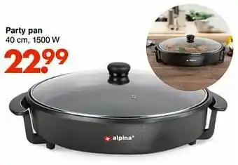 Wibra Alpina party pan aanbieding