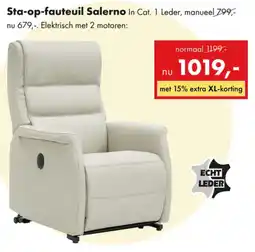 Woonsquare Sta op fauteuil Salerno aanbieding