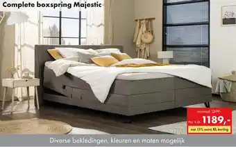 Woonsquare Complete boxspring Majestic aanbieding