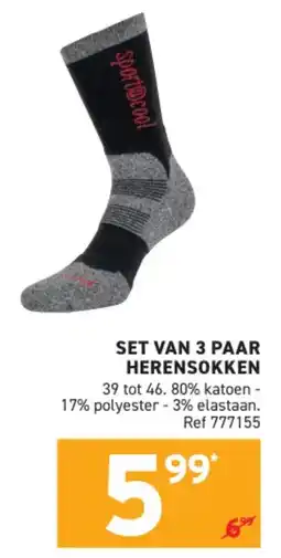 Trafic Sport@Cool Set Van 3 Paar Herensokken aanbieding