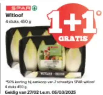 Spar Witloof aanbieding