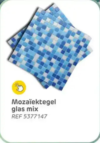 Brico Mozaïektegel glas mix aanbieding