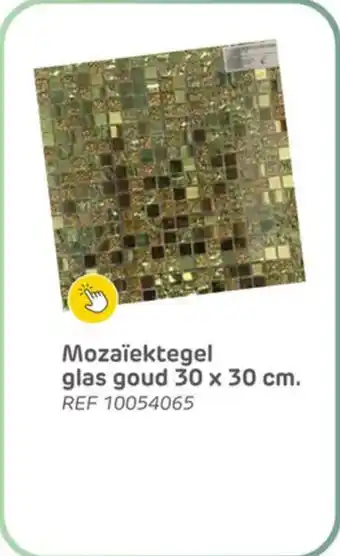 Brico Mozaïektegel glas goud aanbieding