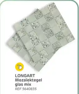 Brico Longart Mozaïektegel glas mix aanbieding