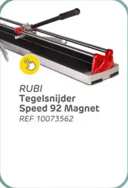 Brico Rubi Tegelsnijder Speed 92 Magnet aanbieding