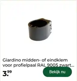 GAMMA Giardino midden of eindklem voor profielpaal aanbieding