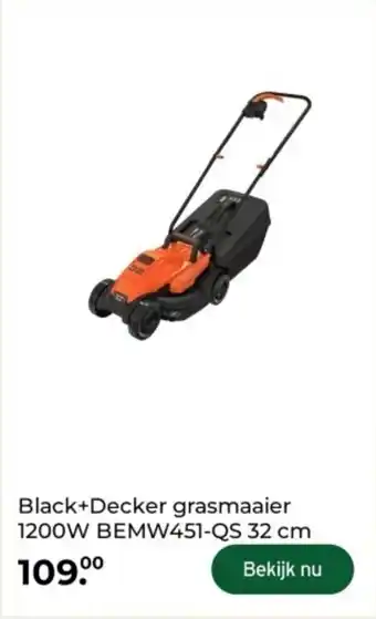 GAMMA Black + Decker Grasmaaier BEMW451-QS aanbieding