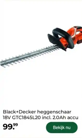 GAMMA Black + Decker Heggenschaar GTC1845L20 aanbieding