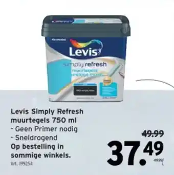 GAMMA Levis Simply Refresh Levis Simply Refresh muurtegels 750 ml aanbieding