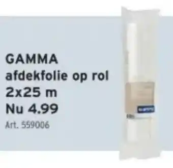 GAMMA Gamma Afdekfolie op Rol aanbieding