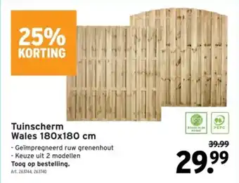 GAMMA Tuinscherm Wales aanbieding