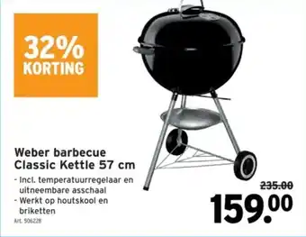 GAMMA Weber barbecue Classic Kettle aanbieding