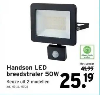 GAMMA Handson LED breedstraler 50W aanbieding