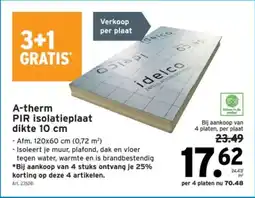 GAMMA A-therm PIR isolatieplaat aanbieding