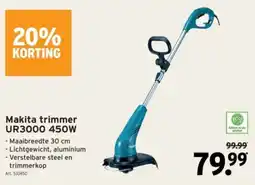 GAMMA Makita trimmer UR3000 aanbieding