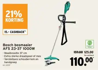 GAMMA Bosch bosmaaier AFS 23-37 aanbieding