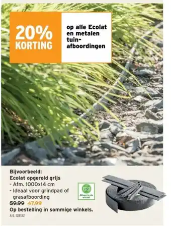 GAMMA op alle Ecolat en metalen tuin afboordingen aanbieding