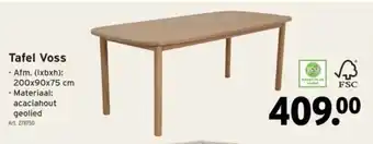 GAMMA Tafel Voss aanbieding