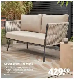 GAMMA Loungebank Montana aanbieding