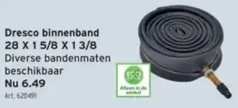 GAMMA Dresco binnenband 28 x 1 5/8 x 1 3/8 aanbieding