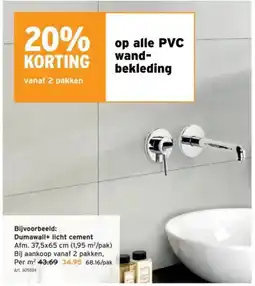 GAMMA op alle PVC wandbekleding aanbieding