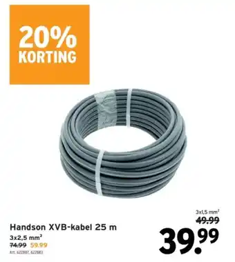 GAMMA Handson XVB-kabel 25 m aanbieding