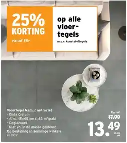 GAMMA Op alle vloertegels aanbieding