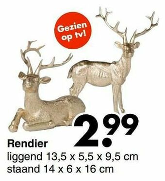 Wibra Rendier aanbieding