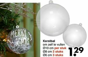 Wibra Kerstbal aanbieding