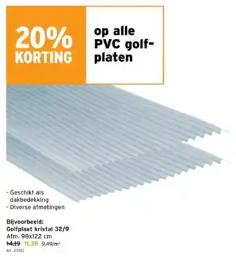 GAMMA op alle PVC golf platen aanbieding