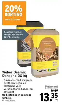 GAMMA Weber Beamix Dansand aanbieding