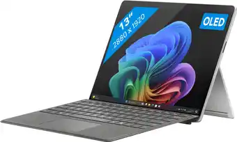 Coolblue Microsoft Surface Pro Copilot+ PC OLED Snapdragon X Elite / 16GB / 512GB Platinum aanbieding