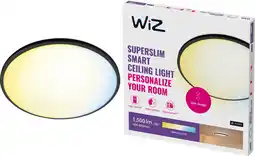 Coolblue WiZ Plafondlamp SuperSlim - alle tinten wit licht - zwart aanbieding