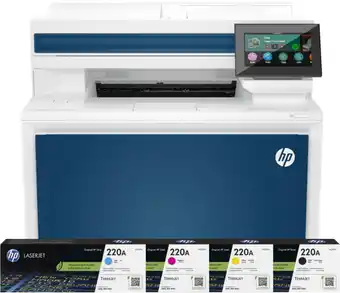 Coolblue HP Color LaserJet Pro MFP 4302fdw + 1 extra set toners aanbieding