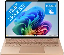 Coolblue Microsoft Surface Laptop Copilot+ PC 13.8 Snapdragon X Plus / 16GB / 512GB Dune Azerty aanbieding