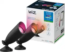 Coolblue WiZ Spot à Enterrer pour l'Extérieur - Lumière Blanche et Colorée - Kit de Démarrage - Noir aanbieding