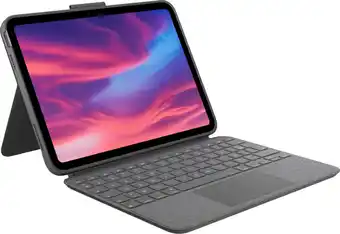 Coolblue Logitech Combo Touch Apple iPad (2022) Étui Clavier AZERTY aanbieding