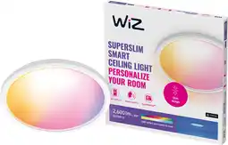 Coolblue WiZ Plafonnier SuperSlim - Blanc - Éclairage Coloré et Blanc aanbieding