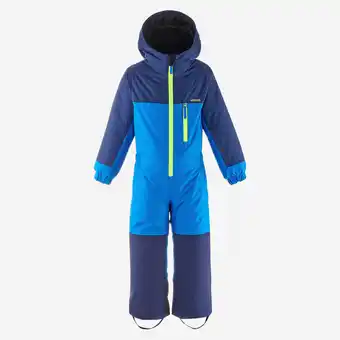 Decathlon Warm en waterdicht skipak voor kinderen 100 blauw aanbieding