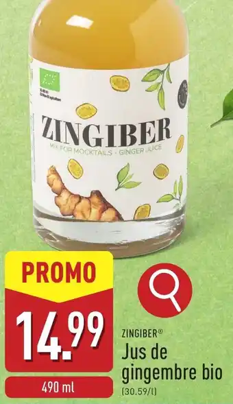 ALDI Zingiber jus de gingembre bio aanbieding