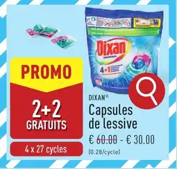 ALDI Dixan capsules de lessive aanbieding