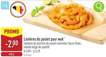 ALDI Lanières de poulet pour wok aanbieding