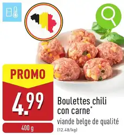 ALDI Boulettes chili con carne aanbieding