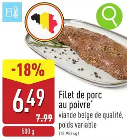 ALDI Filet de porc au poivre aanbieding