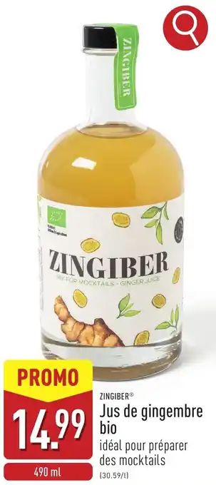 ALDI Zingiber jus de gingembre bio aanbieding