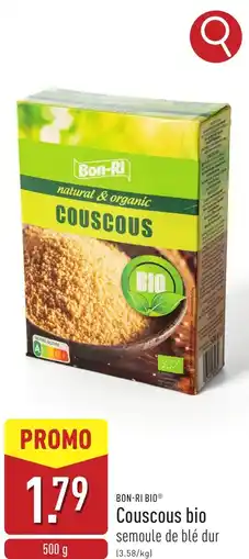 ALDI Bon-ri bio couscous bio aanbieding